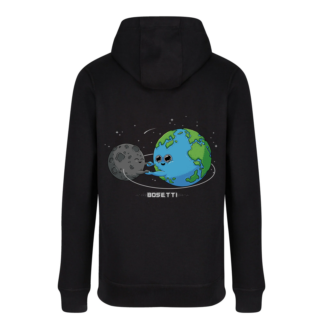 EARTH AND MOON Zip Up Hoodie